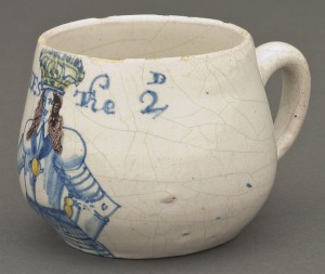 Delft caudle cup or mug, 1954.536