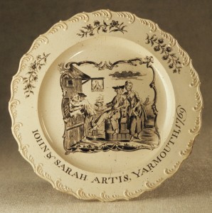 Creamware plate, 1957.95