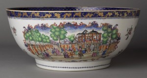 Porcelain punch bowl, 2000.61.75