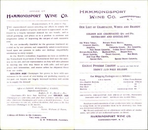 Hammondsport wine ad, 68x155.46