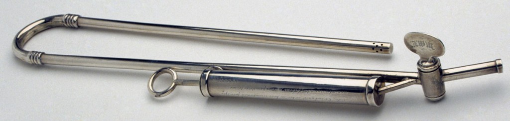 Silver wine siphon, 2001.2.21