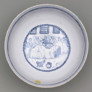 Delft punch bowl detail, 2011.7.3