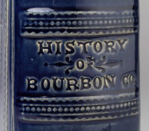 Stoneware flask detail, 1967.1876