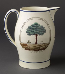 Creamware jug view 1, 2009.21.7