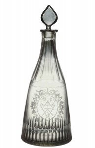 Masonic decanter, 1960.296.2