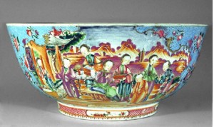 Porcelain punch bowl view 2, Nadler loan