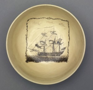 Creamware punch bowl, 1961.932