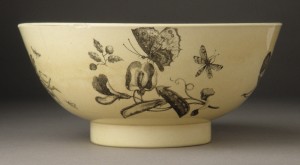 Creamware punch bowl side, 1961.932