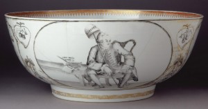 Porcelain punch bowl detail, 1960.503