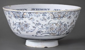 Delft punch bowl, 1961.1588