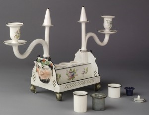 Earthenware inkwell detail, 1969.8657